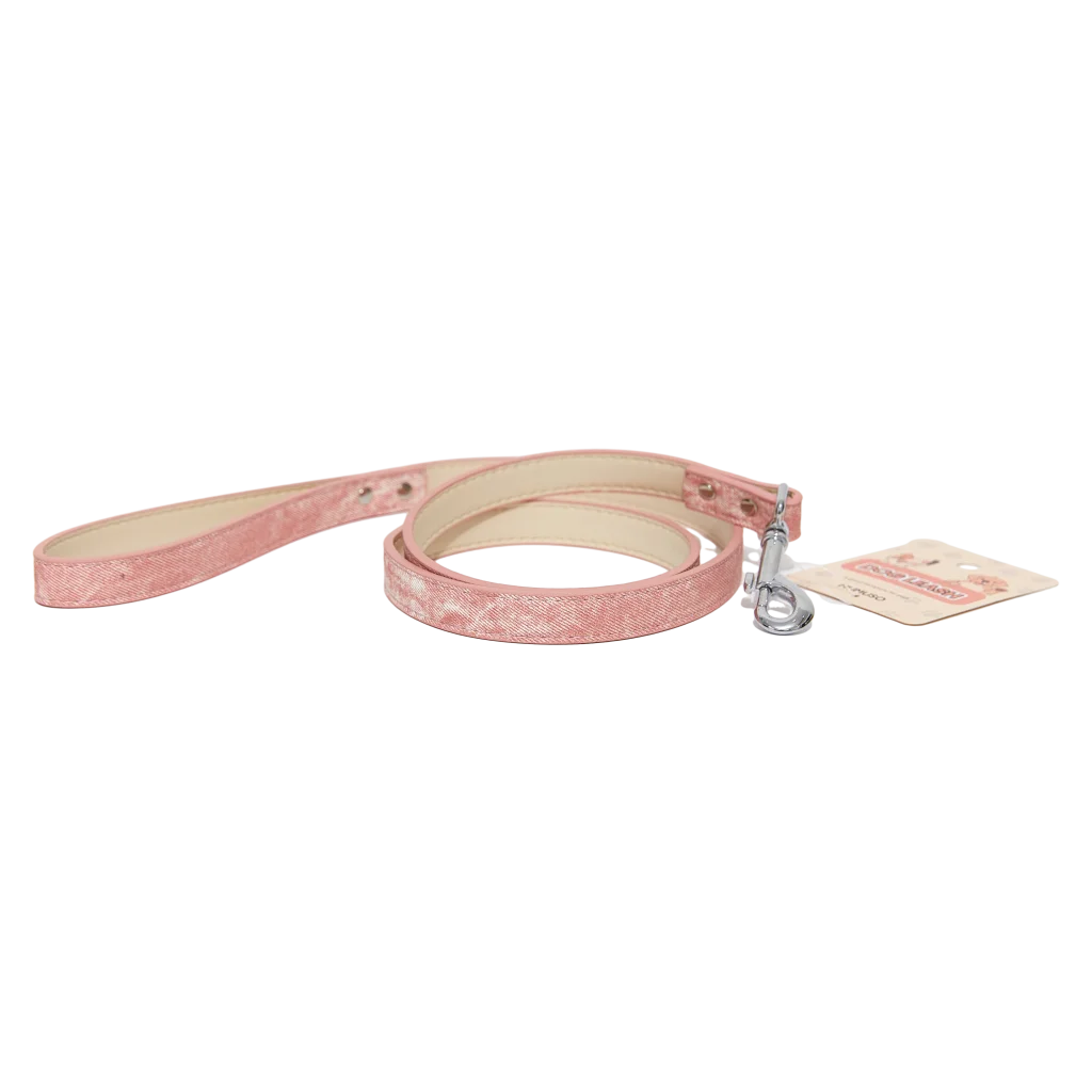 Hundeleine mit strukturiertem Design für kleine und mittelgroße Hunde (Rosa)