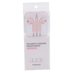 Leichte In-Ear-Kopfhörer aus ABS/TPE mit Kabelsteuerung (Rosa)