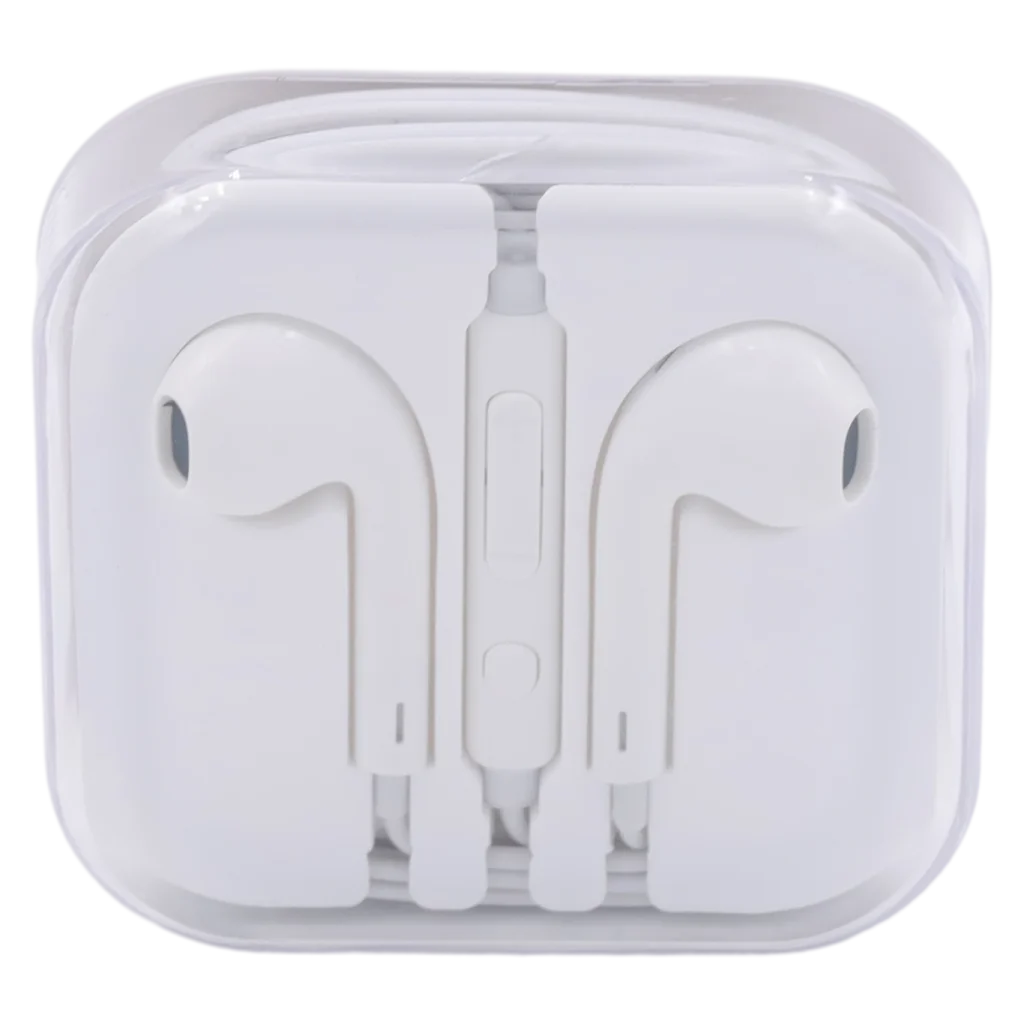 In-Ear-Kopfhörer aus ABS und TPE, leichtes Headset für Musik und Telefonie (Weiß)