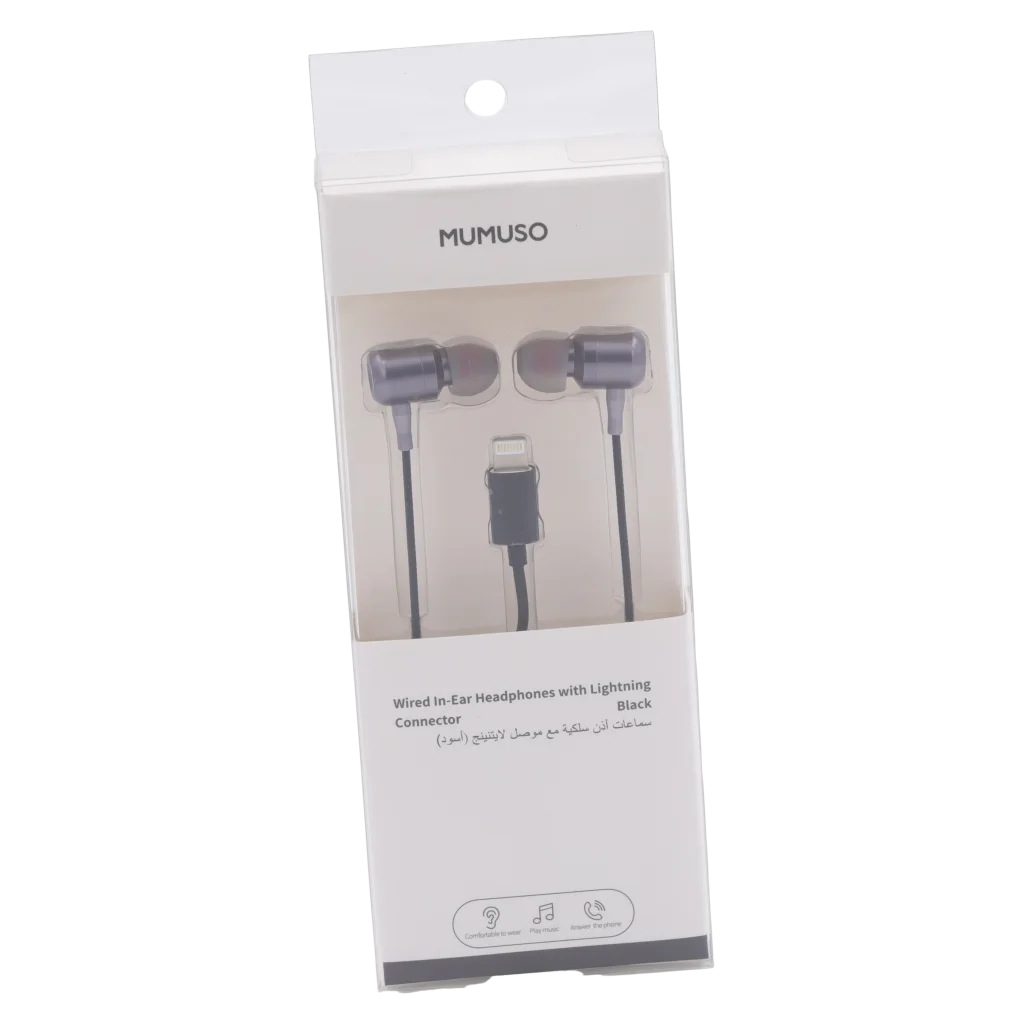 In-Ear-Kopfhörer mit Lightning-Anschluss, Metall/TPE (Schwarz)