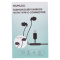 In-Ear-Kopfhörer aus Silikon mit Type-C-Anschluss (Schwarz)