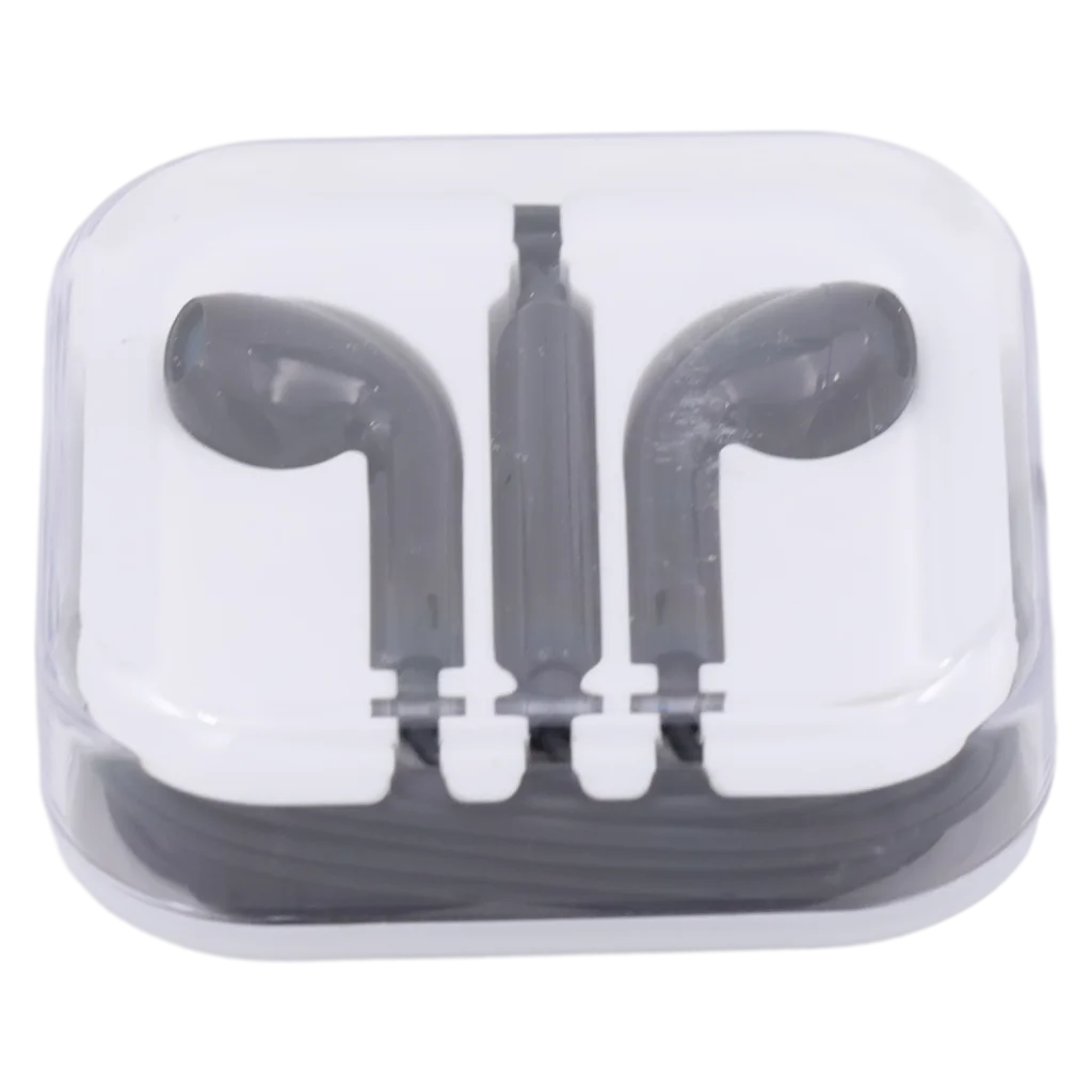 In-Ear Kopfhörer aus ABS+TPE, leicht und kompakt (Schwarz)