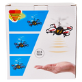 Induktions-Quadrocopter aus Polypropylen mit Dual-Modus-Fernbedienung (Schwarz/Weiß)