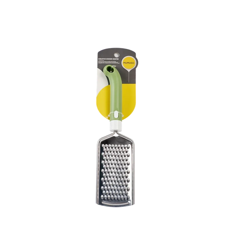 Ingwerreibe aus Polypropylen und Edelstahl mit ergonomischem Griff (Grün)