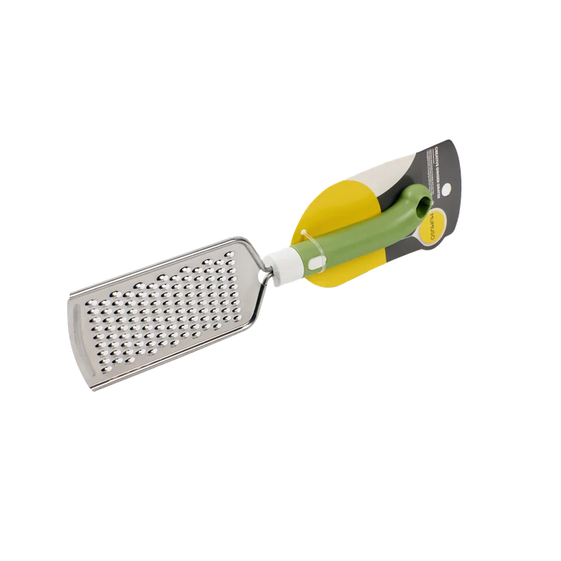 Ingwerreibe aus Polypropylen und Edelstahl mit ergonomischem Griff (Grün)