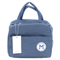 Isolierte Lunch-Bag mit Tragegriff, kompakt (Navyblau)