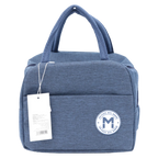 Isolierte Lunch-Bag mit Tragegriff, kompakt (Navyblau)