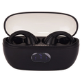 Kabellose In-Ear Clip-On Bluetooth Kopfhörer im Ladecase (Schwarz)