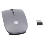 Ultradünne kabellose Maus für Laptop und PC (Grau)