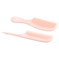 2-teiliges Polystyrol-Kamm-Set für Kinder, schonende Haarpflege (Rosa)