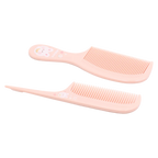 2-teiliges Polystyrol-Kamm-Set für Kinder, schonende Haarpflege (Rosa)
