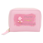 Kartenetui mit 3D-Blumen-Design zur Aufbewahrung (Rosa)