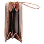 Kartenetui aus Kunstleder mit Reißverschluss (Rosa)