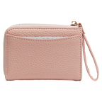 Kartenetui aus Kunstleder mit Reißverschluss (Rosa)