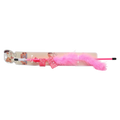 Katzenangel aus Plüsch und Polypropylen mit Sternen-Print und Federn (Pink)