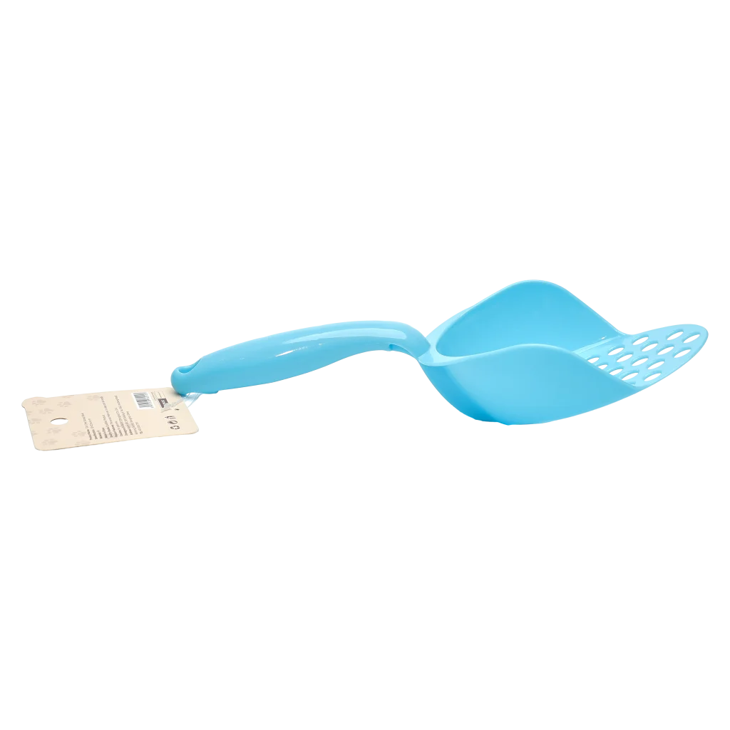 Katzenstreuschaufel aus PP, ergonomisch (Blau)