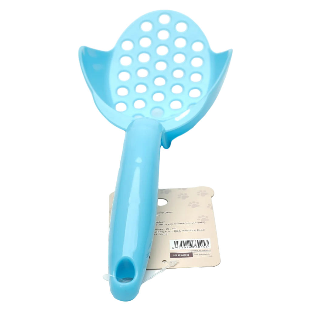 Katzenstreuschaufel aus PP, ergonomisch (Blau)