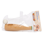 Kauspielzeug aus Naturkautschuk für Hunde im bowlingähnlichen Design (Beige)