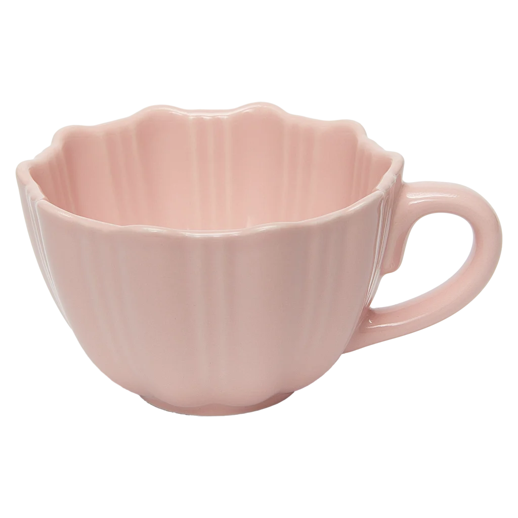 Keramiktasse mit Kirschblüten-Design, 240 ml (Rosa)