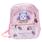 Kinder-Rucksack mit Katzen-Design, leicht &amp; vielseitig (Rosa)