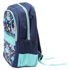 Kinder-Rucksack aus Köper-Verbundstoff mit Dinosaurier-Design (Blau/Hellblau)