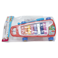Kinder-Xylophon aus Kunststoff zum Ziehen, Mehrfarbig