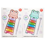 Kinder-Xylophon aus PP und Metallplatten mit Frosch-Design, Mehrfarbig