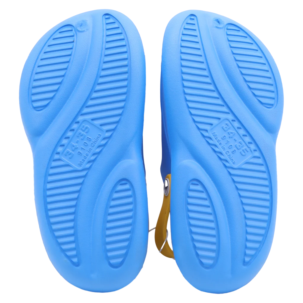 Kinder clogs aus EVA mit buntem Design (Blau)
