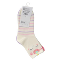 Kinder Crew-Socken mit Pferde-Design, Baumwollmischung (Rosa/Lila)