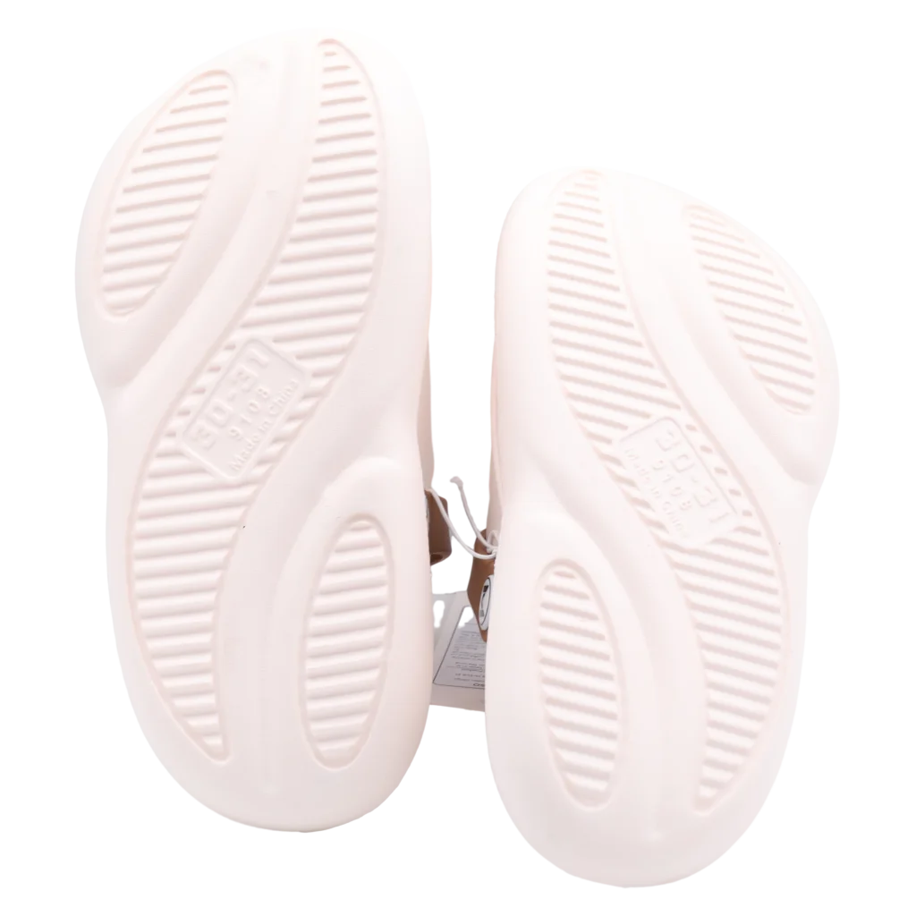 Kinder Gartenclogs aus EVA mit kinderfreundlichem Design, Größe 30-31 (Beige)