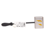 Kinder Massagehammer als Plüschtier mit Hammer-Design und Blitz-Print (Silber)