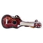 Klassische Kindergitarre aus Basswood und Birke mit Print-Design (Rot/Grün)