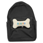 Kinderrucksack mit Knochen-Design (Schwarz)