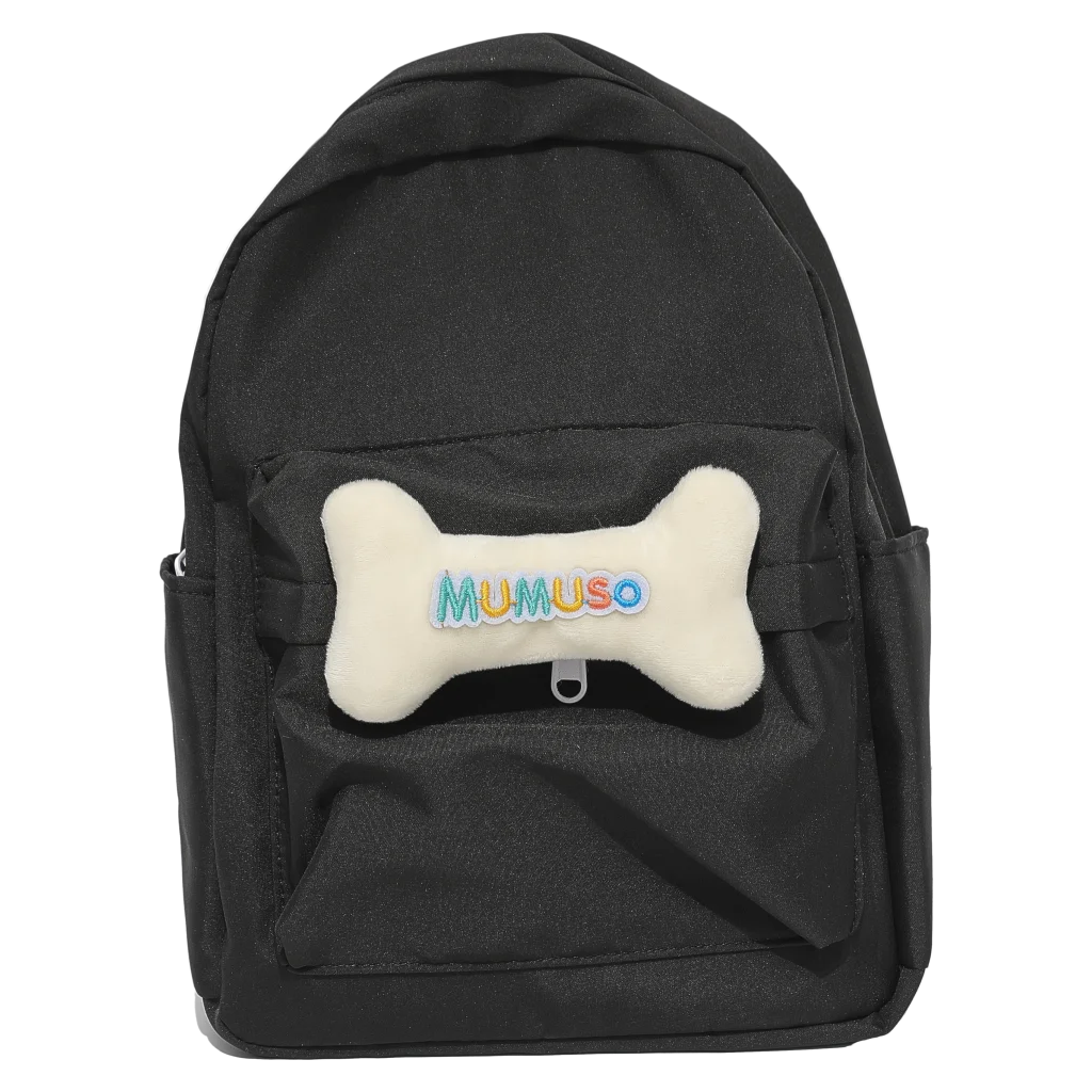 Kinderrucksack mit Knochen-Design (Schwarz)