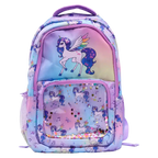 Kinderrucksack aus Köperstoff mit Einhorn-Design, 360 g (Mehrfarbig)