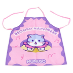 Kinderschürze aus Polyester mit Katzen-Design (Rosa/Lila)