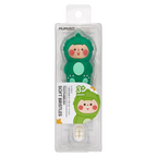 Kinderzahnbürste mit Dinosaurier-Design für Kinder ab 3 Jahren (Grün/Rosa)