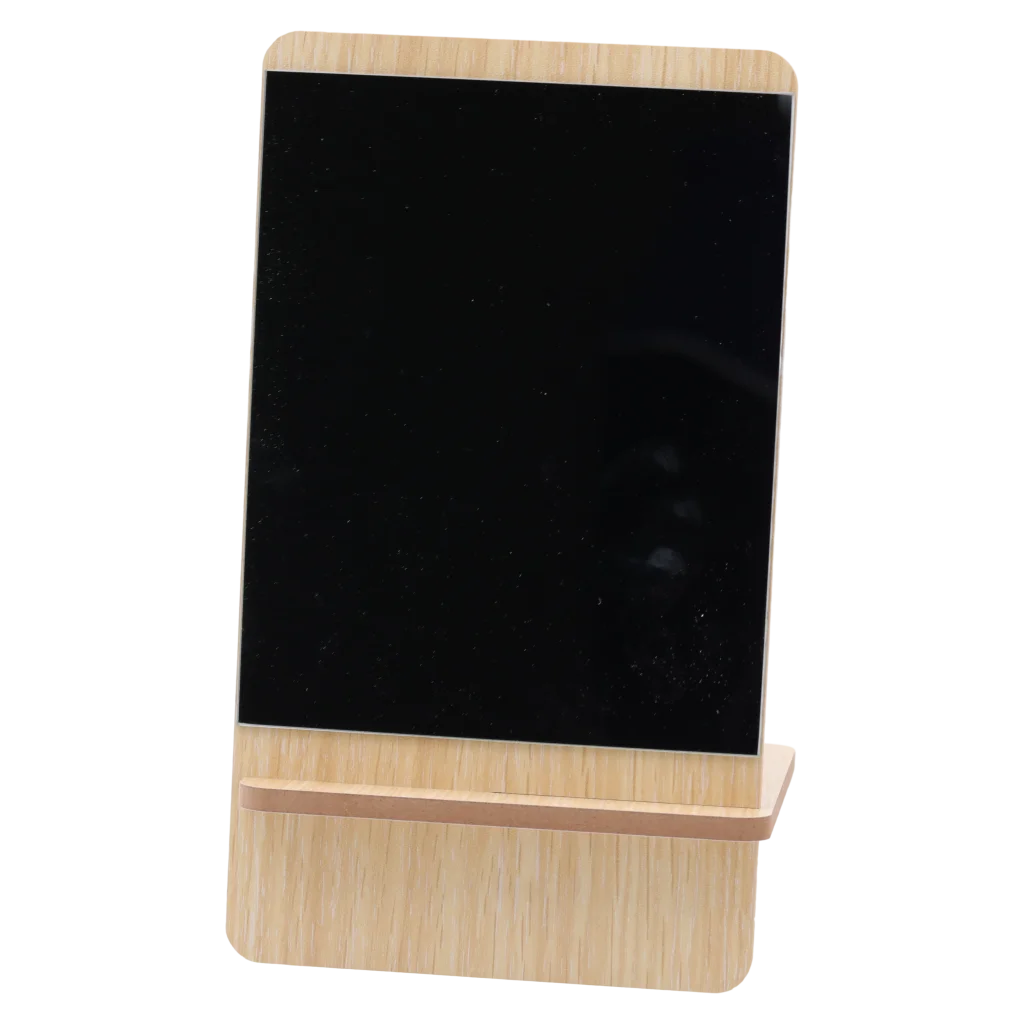 Klappbarer Standspiegel mit Holzoptik, 379 g (Natur)