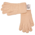 Klassische Damen Strickhandschuhe aus weichem Material (Beige)