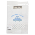 A4 Klemmbrett mit Auto-Design für Kinder (Blau/Transparent)