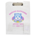 Klemmbrett A4 transparent mit Katzen-Design (Transparent)
