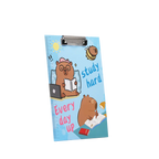 Klemmbrett mit Capybara-Design für Notizen (Blau/Lila/Braun/Rosa)