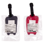 Kofferanhänger mit Koffer-Design und Reise-Print (Dunkelblau/Rot)