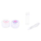 Tragbarer Kontaktlinsenbehälter mit Blumen-Design (Lila/Rosa)
