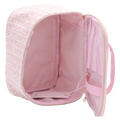 Kosmetiktasche mit Jacquardgewebe-Design (Rosa)