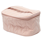 Kosmetiktasche aus PVC-Gel mit Herringbone-Design (Rosa)