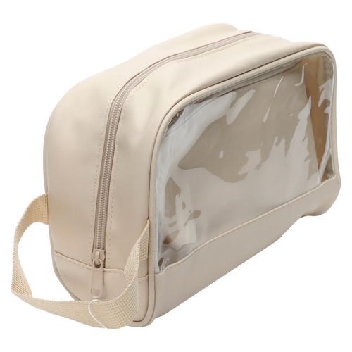 3-teiliges Kosmetiktaschen-Set aus PVC, Kollektion Cherry Blossom (Ivory White)