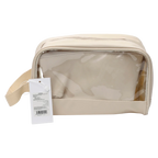 3-teiliges Kosmetiktaschen-Set aus PVC, Kollektion Cherry Blossom (Ivory White)