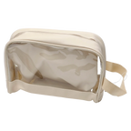 3-teiliges Kosmetiktaschen-Set aus PVC, Kollektion Cherry Blossom (Ivory White)
