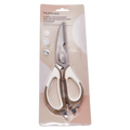 Abnehmbare Küchenschere aus rostfreiem Stahl, 9 Zoll (Silber/Weiß)